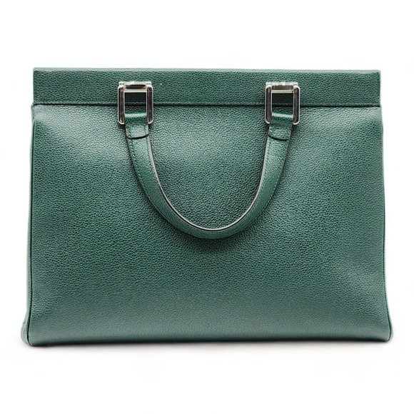 Gucci Zumi Top Handle Bag Leather Medium Green - Picture 3 of 16